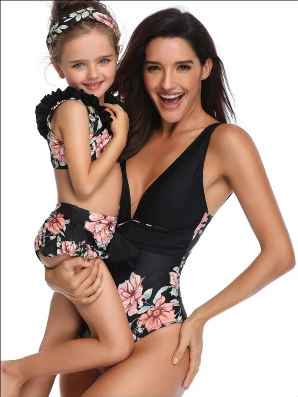 Mommy And Me Wanna Have Sun Matching Swimsuit