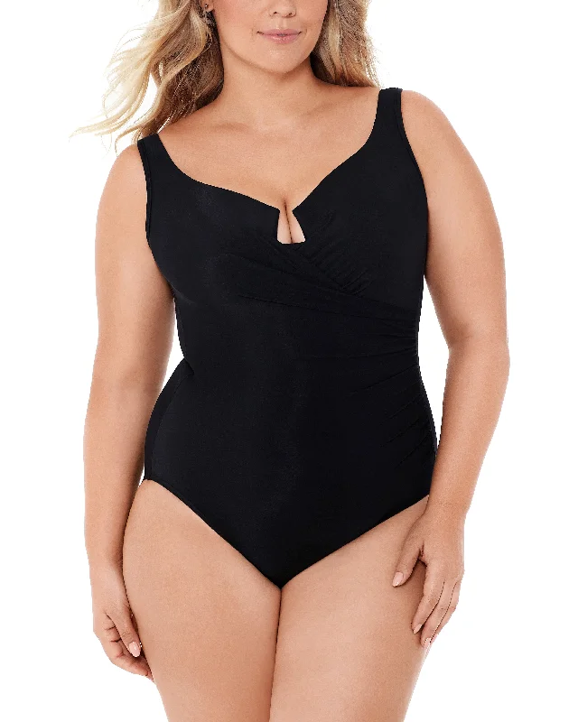 2025 Miraclesuit Women's Plus Solids Escape One Piece (More colors available) - 6518966W