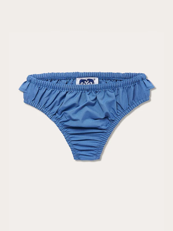 Girls Deep Blue Calabash Bikini Bottoms