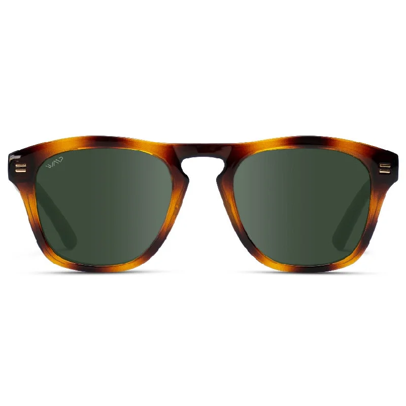 Whiskey Brown Tortoise / Smoke Green Lens