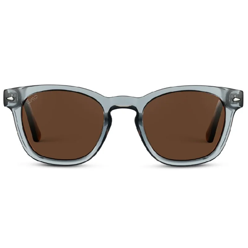 Crystal Blue Tortoise / Brown Lens