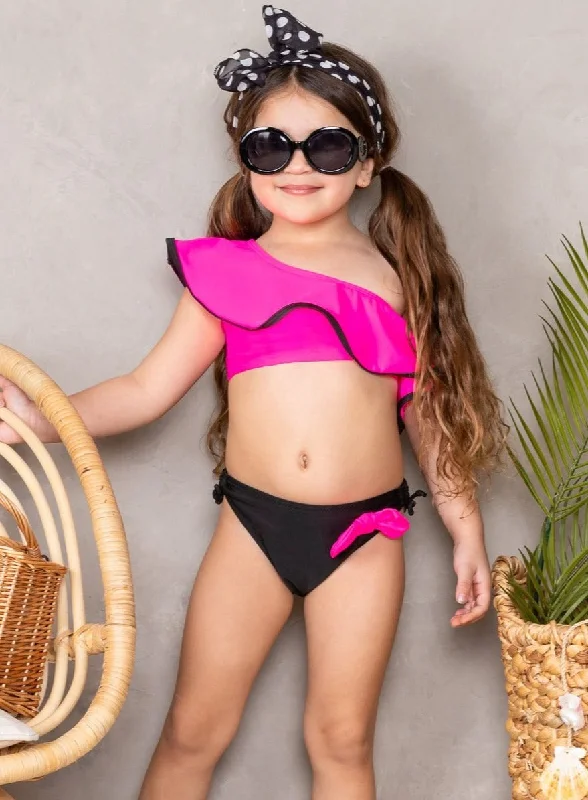 Hot Pink Diva Two Piece Swimsuit