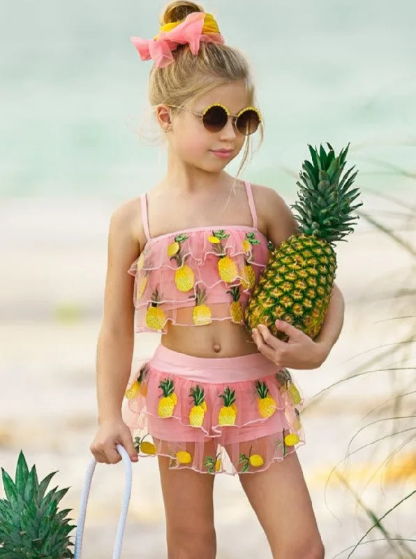 Precious Pineapple Two Piece Swimsuit