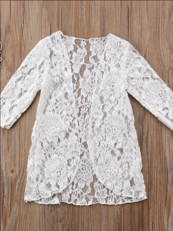 Floral Lace Swimsuit Cover Up