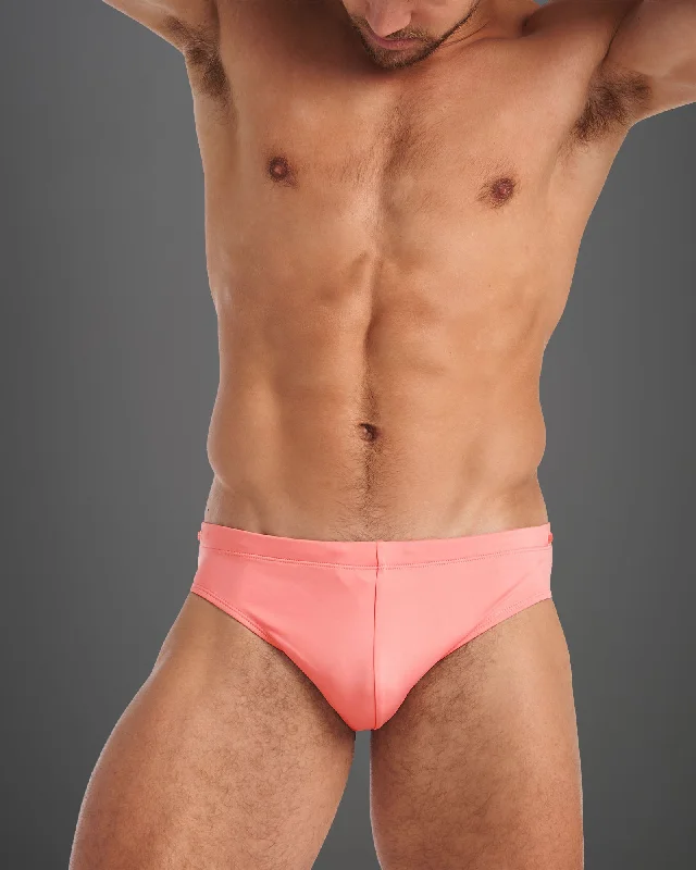 Grid Swim Brief - Bondi Pink