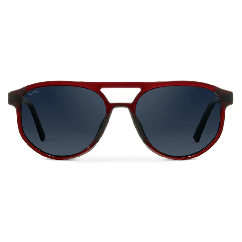 Red Garnet / Dark Blue Lens