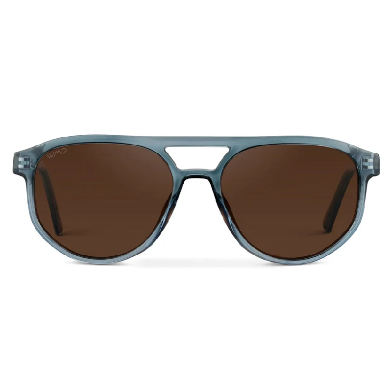 Chambray Blue / Brown Lens