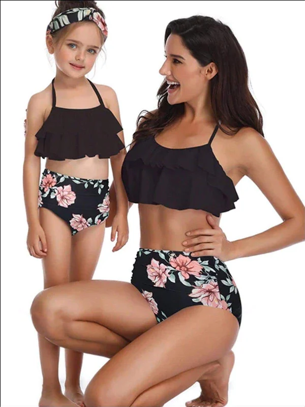 Mommy And Me Beach Bloom Two Piece Swimsuit