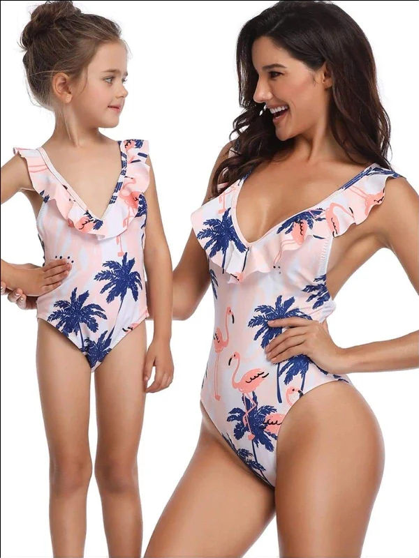 Mommy And Me Florida Vacay One Piece Swimsuit