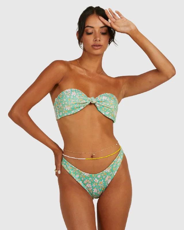 Petal Bandeau Bikini Top - Spearmint