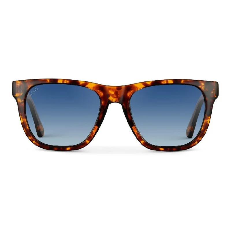 Whiskey Brown Tortoise / Blue Gradient Lens