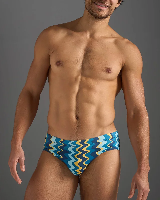 Resort Wide Cut Swim Brief - Blue Mirage