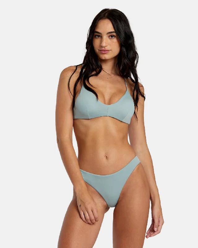 Solid Crossback Bikini Top - Shale