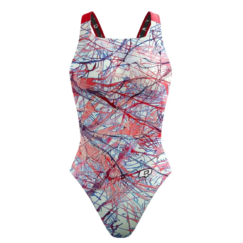 Thought En Rouge Deux Classic Strap Swimsuit