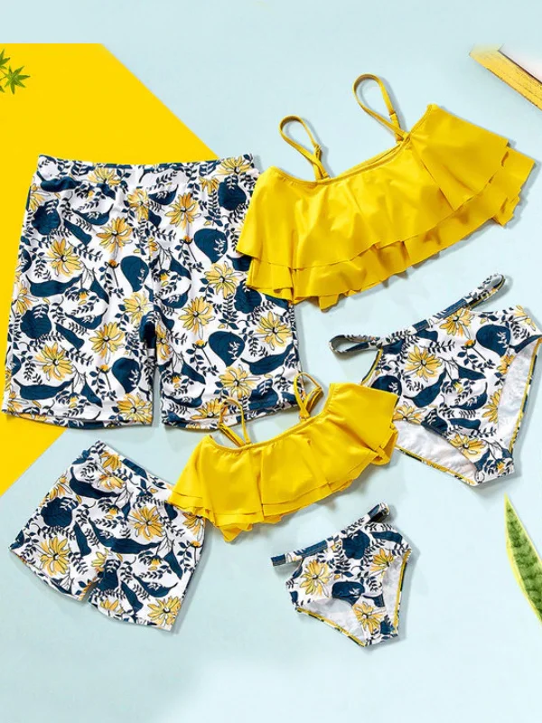 Family Style Feels Like Sunshine Yellow Swimsuit